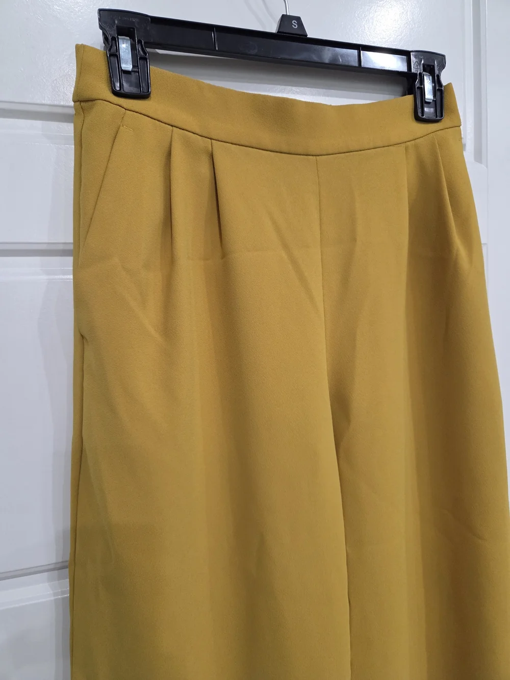 J. Crew Mustard Yellow Wide-Leg Cropped Pants Size Small